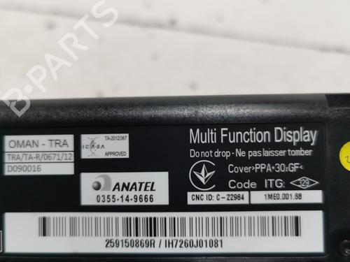 Used Display monitor Display monitor RENAULT MASTER III Van (FV) Z.E. (FV1Z) (77 hp) 36708627 36708627