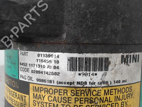 Used AC compressor AC compressor MINI MINI (R50, R53) [2001-2006] 36738646 36738646