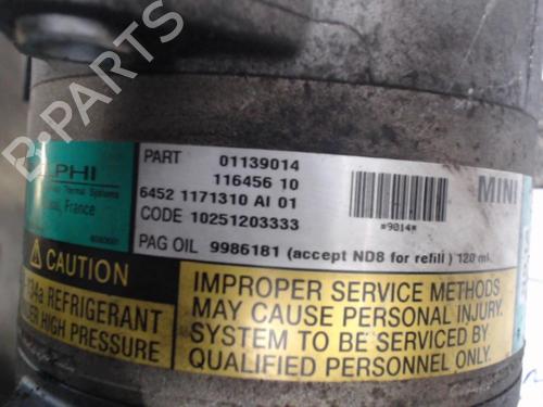 Used AC compressor AC compressor MINI MINI (R50, R53) Cooper (116 hp) 36736485 36736485