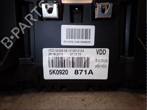 Instrument cluster VW GOLF VI (5K1) 1.6 TDI | BP34148043C47 - Image 3