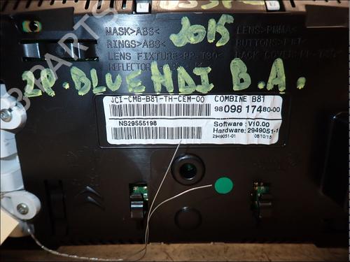 Instrument cluster DS DS 5 (KF_) 2.0 BlueHDi 180 | BP34027606C47 - Image 4