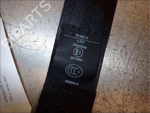 Front right seatbelt CITROËN C4 II (NC_) 1.6 BlueHDi 100 | BP34032906I25 - Image 2