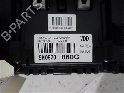 Instrument cluster VW GOLF VI (5K1) 1.6 TDI | BP34023587C47 - Image 4