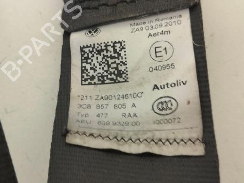 Rear right seatbelt VW PASSAT CC B6 (357) 2.0 TDI | BP33776849I28  - Image 5