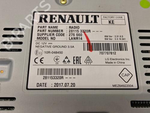 Radio RENAULT MEGANE IV Hatchback (B9A/M/N_) 1.2 TCe 130 (B9MR) | BP39889275E6 - Image 3