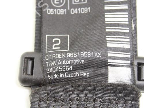 Rear right seatbelt CITROËN C3 II (SC_) 1.4 VTi 95 | BP33781055I28 - Image 4