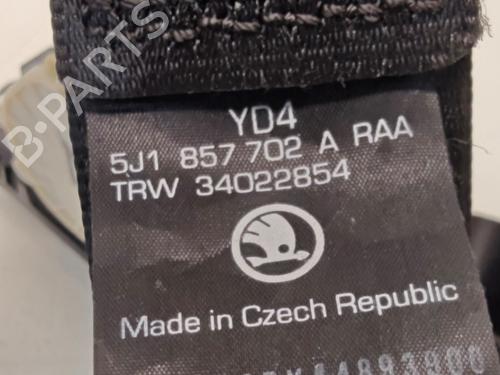 Front right seatbelt SKODA FABIA II (542) 1.4 | BP37436237I25 - Image 4