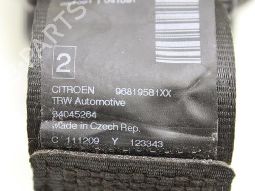 Rear left seatbelt CITROËN C3 II (SC_) 1.4 HDi 70 (SC8HZC, SC8HR0, SC8HP4) | BP33780790I29 - Image 4