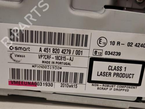 Radio SMART FORTWO Coupe (451) 1.0 (451.330, 451.334) | BP33790198E6 - Image 3