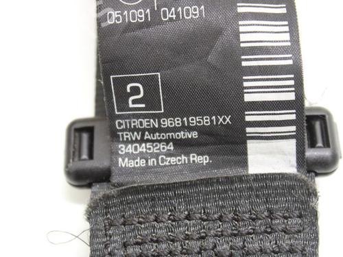 Rear left seatbelt CITROËN C3 II (SC_) 1.4 VTi 95 | BP33781056I29 - Image 4