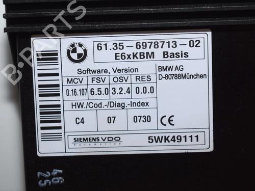 Electronic module BMW 6 Convertible (E64) 650 i | BP34096507M83  - Image 5