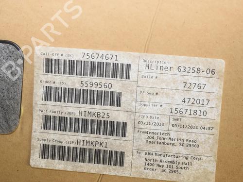 Interiør tag BMW X3 (F25) xDrive 30 d | BP39229816I12 - Image 6