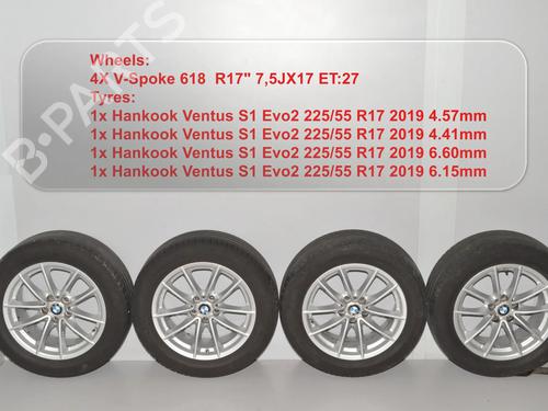 Used Wheel set Wheel set BMW 5 (G30, F90) 520 d (163 hp) 34074077 34074077