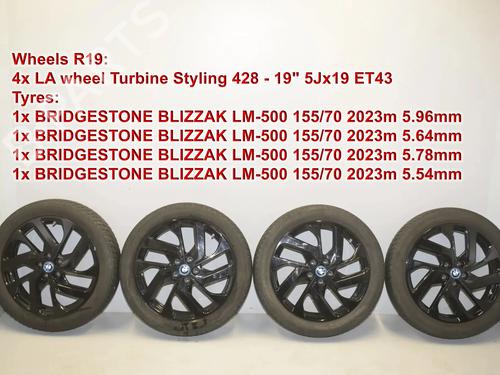 Used Wheel set Wheel set BMW i3 (I01) Range Extender (102 hp) 34079866 34079866