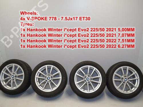 Used Rim Rim BMW 3 (G20, G80, G28) 320 d (190 hp) 34070176 34070176