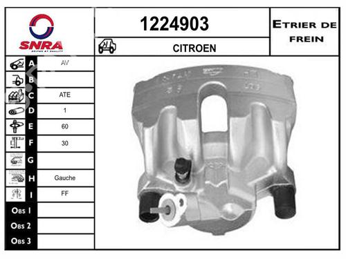 Used Left front brake caliper Left front brake caliper 36816934 36816934