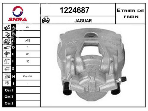 Etrier avant gauche Etrier avant gauche JAGUAR XF I (X250) 2.7 D (207 hp) 34480483 34480483