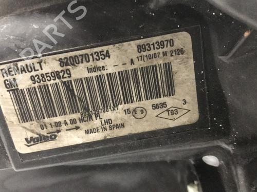 Used Left headlight Left headlight RENAULT TRAFIC II Van (FL) 2.0 dCi 90 (FL0H, FL00, FL01, FL0M, FL0P, FL0S) (90 hp) 33598673 33598673