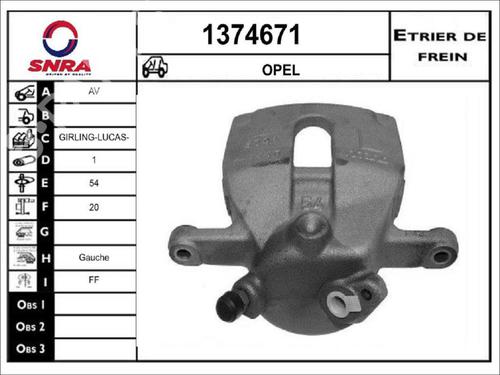 Left front brake caliper SUZUKI SWIFT III (MZ, EZ) 1.3 (RS413, ZC11S) | BP36575056M105 - Image 2