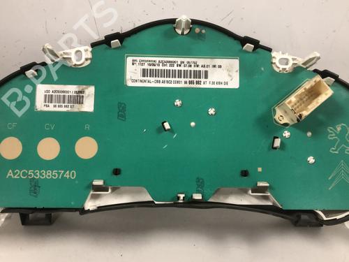 Used Instrument cluster Instrument cluster CITROËN C3 II (SC_) 1.4 HDi 70 (SC8HZC, SC8HR0, SC8HP4) (68 hp) 33600868 33600868