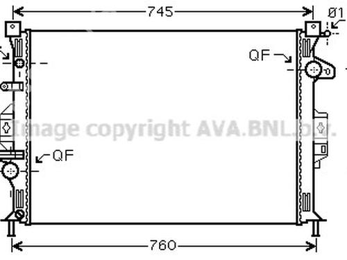 Used Water radiator Water radiator FORD GRAND C-MAX (DXA/CB7, DXA/CEU) 2.0 TDCi (115 hp) 33593886 33593886