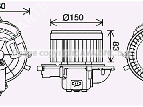 Used Heater blower motor Heater blower motor CITROËN C4 Grand Picasso I (UA_) [2006-2013] 35906318 35906318