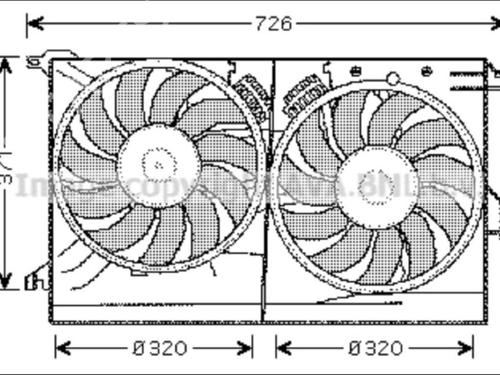 Køleventilator elektrisk Køleventilator elektrisk OPEL VECTRA C (Z02) [2002-2009] 35909295 35909295