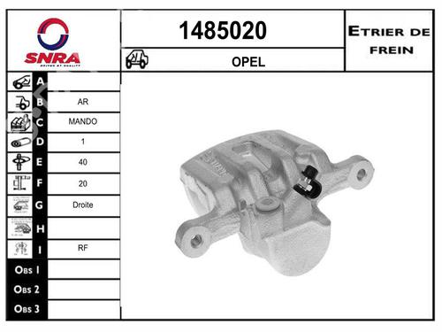Used Right rear brake caliper Right rear brake caliper CHEVROLET CAPTIVA (C100, C140) 2.2 D (163 hp) 34705902 34705902