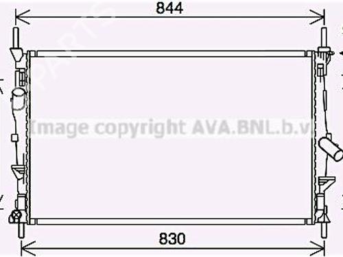 Used Water radiator Water radiator FORD TRANSIT Van (FA_ _) [2006-2014] 36684692 36684692