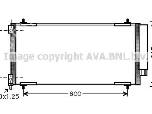 ac-radiator-citroen-c6-td_-2005-2006-2007-2008-2009-2010-2011-2012-33602403 main image