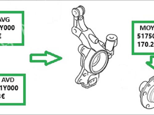 Left front steering knuckle KIA PICANTO II (TA) 1.0 | BP35908721M25 - Image 2