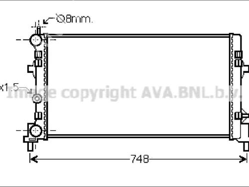 Used Water radiator Water radiator VW POLO V (6R1, 6C1) [2009-2022] 33591229 33591229