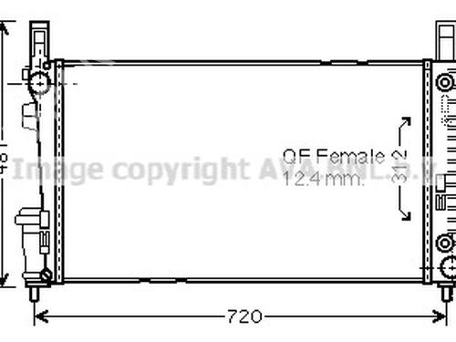 Used Water radiator Water radiator MERCEDES-BENZ A-CLASS (W169) A 180 CDI (169.007, 169.307) (109 hp) 33708417 33708417