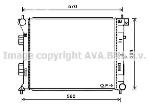 Used Water radiator Water radiator HYUNDAI i30 (GD) 1.6 CRDi (110 hp) 33595093 33595093
