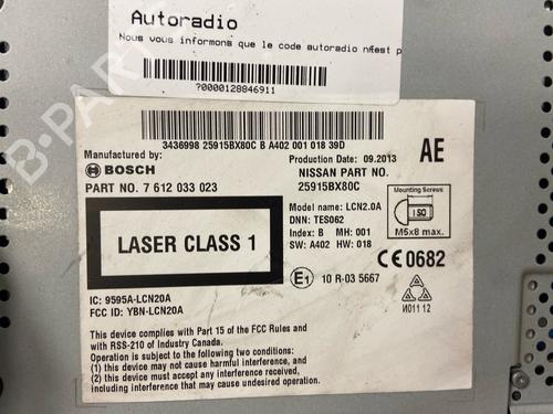 Bilradio NISSAN NOTE (E12) 1.5 dCi | BP38309240E6 - Image 2