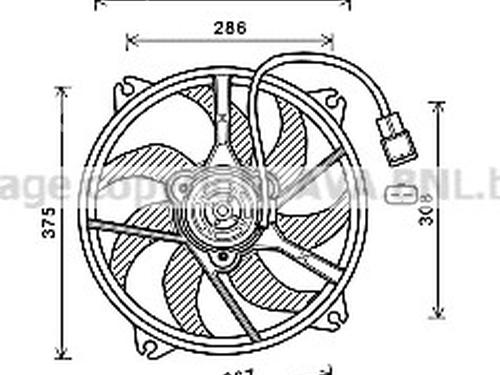 radiator-fan-peugeot-5008-0u_-0e_-2009-2010-2011-2012-2013-2014-2015-2016-2017-35914214 main image