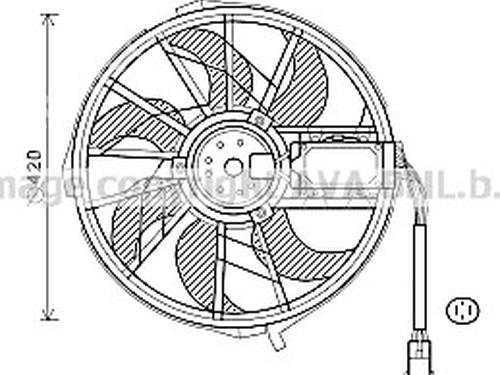 Used Radiator fan Radiator fan MERCEDES-BENZ A-CLASS (W169) A 200 (169.033, 169.333) (136 hp) 36247915 36247915