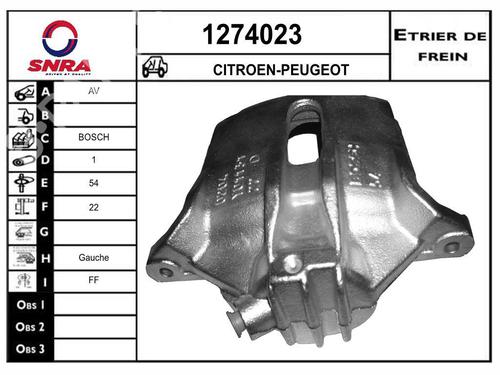 left-front-brake-caliper-citroen-c3-iii-sx-2016-33837388 main image