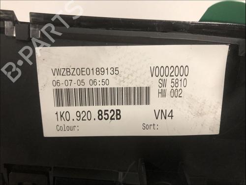 Used Instrument cluster Instrument cluster VW GOLF V (1K1) [2003-2010] 33579466 33579466