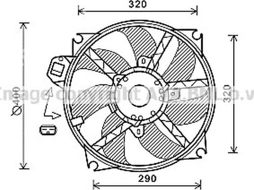 Used Radiator fan Radiator fan 37256263 37256263