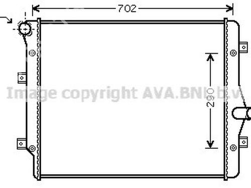 Radiateur à eau Radiateur à eau VW GOLF V Variant (1K5) [2007-2009] 34204456 34204456