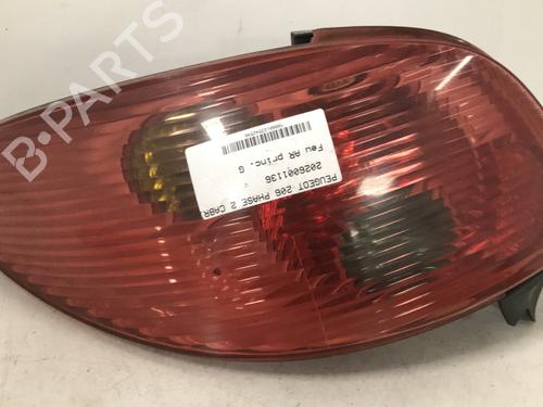 Used Left taillight Left taillight PEUGEOT 206 CC (2D) 1.6 HDi 110 (109 hp) 33731044 33731044