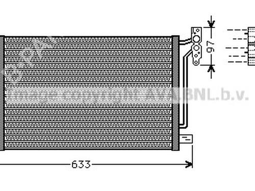 Used AC radiator AC radiator BMW X3 (E83) 2.0 d (150 hp) 33890441 33890441
