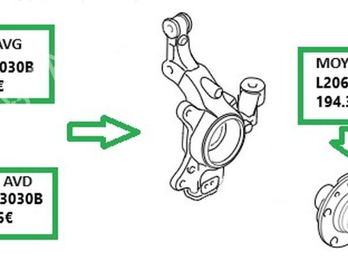 Used Right front steering knuckle Right front steering knuckle MAZDA CX-7 (ER) [2006-2014] 33600135 33600135