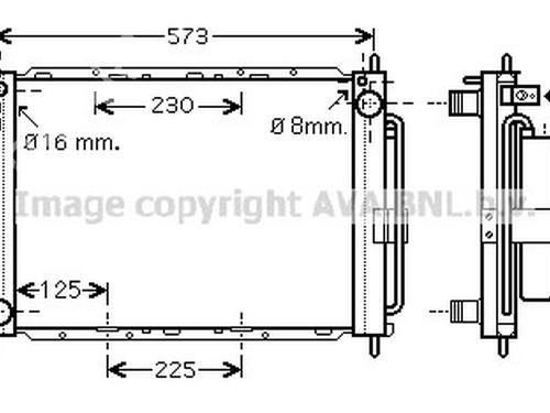 Used AC radiator AC radiator RENAULT CLIO II (BB_, CB_) [1998-2016] 33599043 33599043