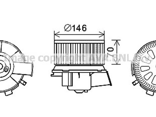 Used Heater blower motor Heater blower motor PEUGEOT 206+ (2L_, 2M_) [2009-2013] 33604410 33604410