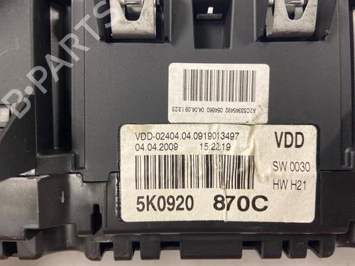 Instrument cluster VW GOLF VI (5K1) | BP36371704C47 - Image 3