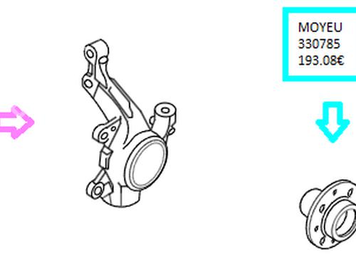 Used Left front steering knuckle Left front steering knuckle CITROËN C4 II (NC_) 1.6 HDi 90 (92 hp) 35914959 35914959