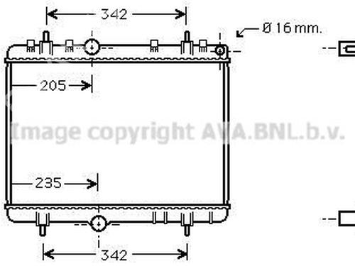 Used Water radiator Water radiator CITROËN C4 Picasso I MPV (UD_) [2006-2015] 33600908 33600908