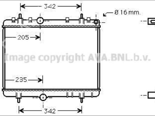 water-radiator-peugeot-307-cc-3b-2003-2004-2005-2006-2007-2008-2009-35908933 main image